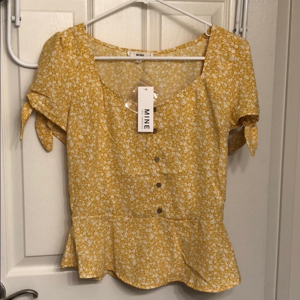 Yellow Floral Blouse